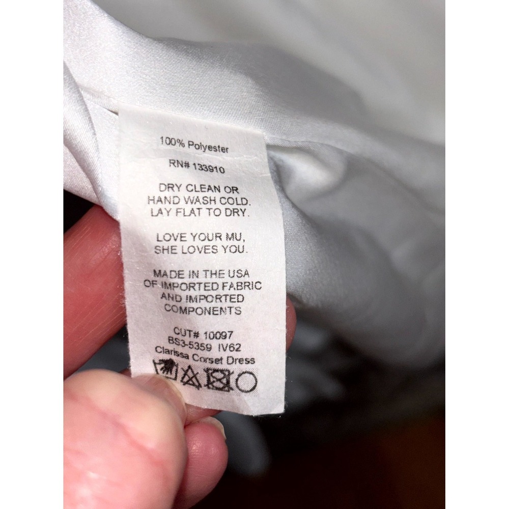Show Me Your Mumu Clarissa Corset Dress Women Medium White Self Lined Luxe Satin - Picture 12 of 15
